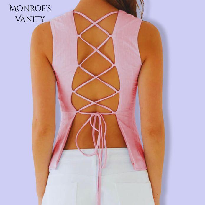 SORELLE - Tie-Back Fitted Top