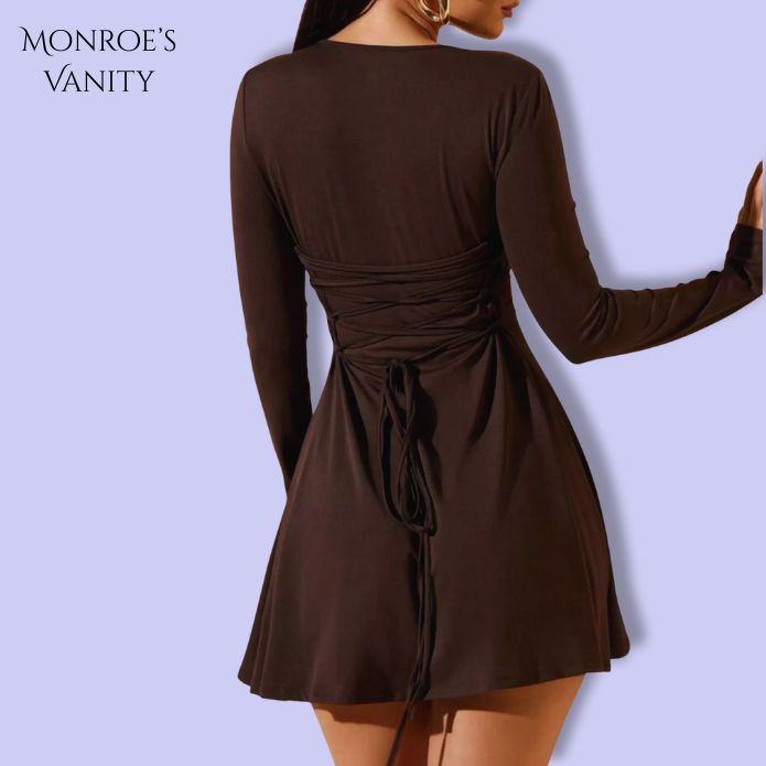 VIRELLE - Long Sleeve Mini Dress