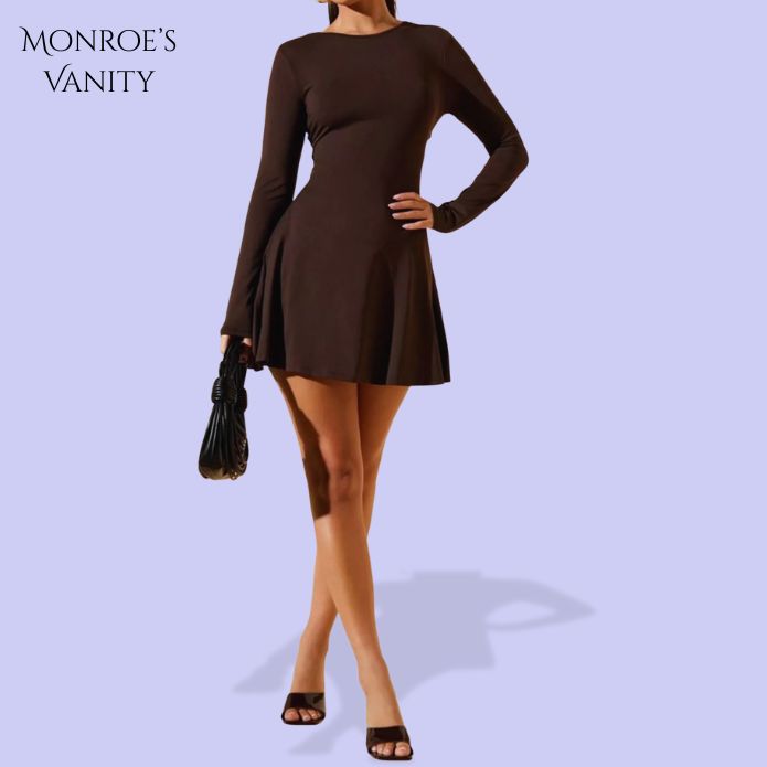 VIRELLE - Long Sleeve Mini Dress